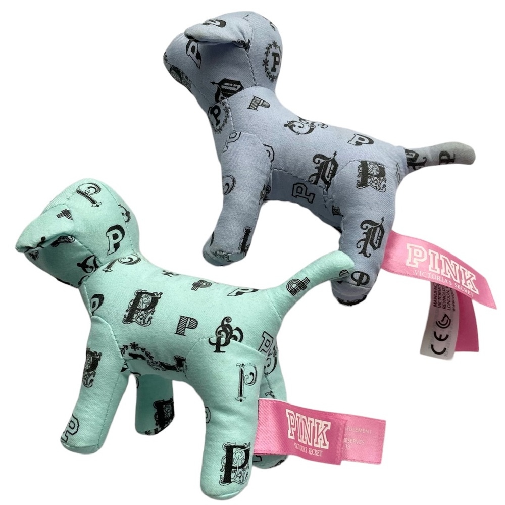2 PiNK Victoria’s Secret Mini Dogs EUC